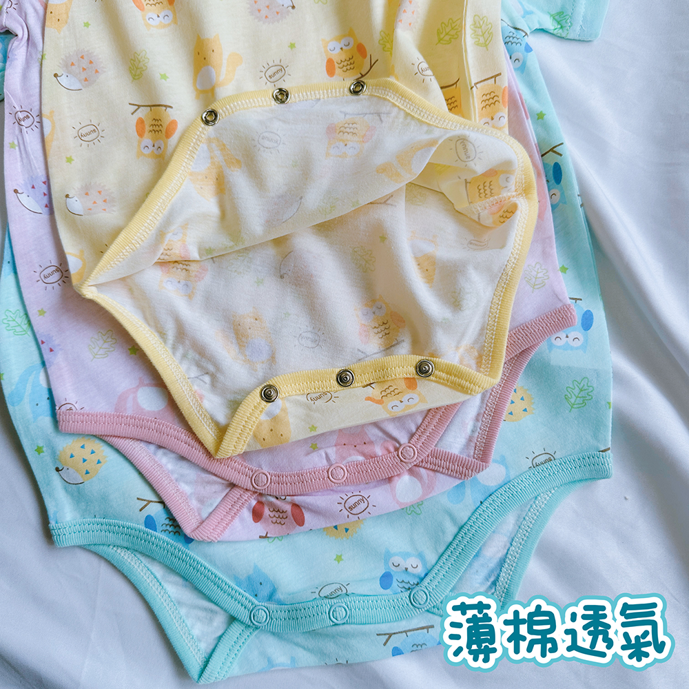 古比熊 💛 短袖 包屁衣 寶寶兔裝 春夏舒適 短袖包屁衣 寶寶包屁衣 短袖包屁衣 短袖兔裝 CB1455-細節圖4