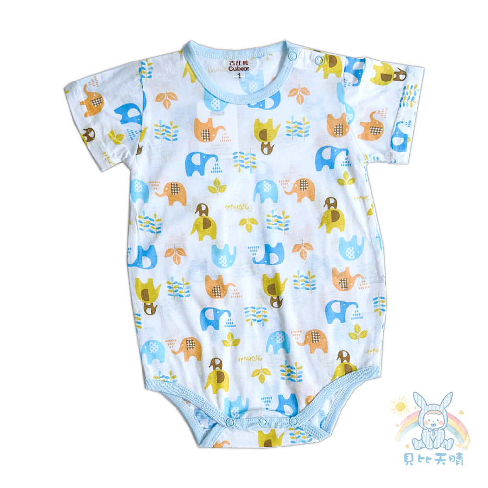 古比熊 💛 短袖 包屁衣 寶寶兔裝 春夏舒適 短袖包屁衣 寶寶包屁衣 短袖包屁衣 短袖兔裝 CB1455-細節圖7
