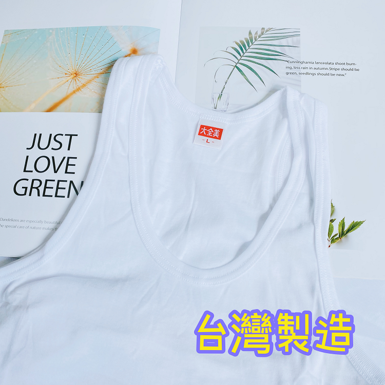 台灣製 👍 大全美 男大 背心 襯衫內搭 經典白 衛生衣 經濟實惠 男背心 男內衣 251-細節圖5