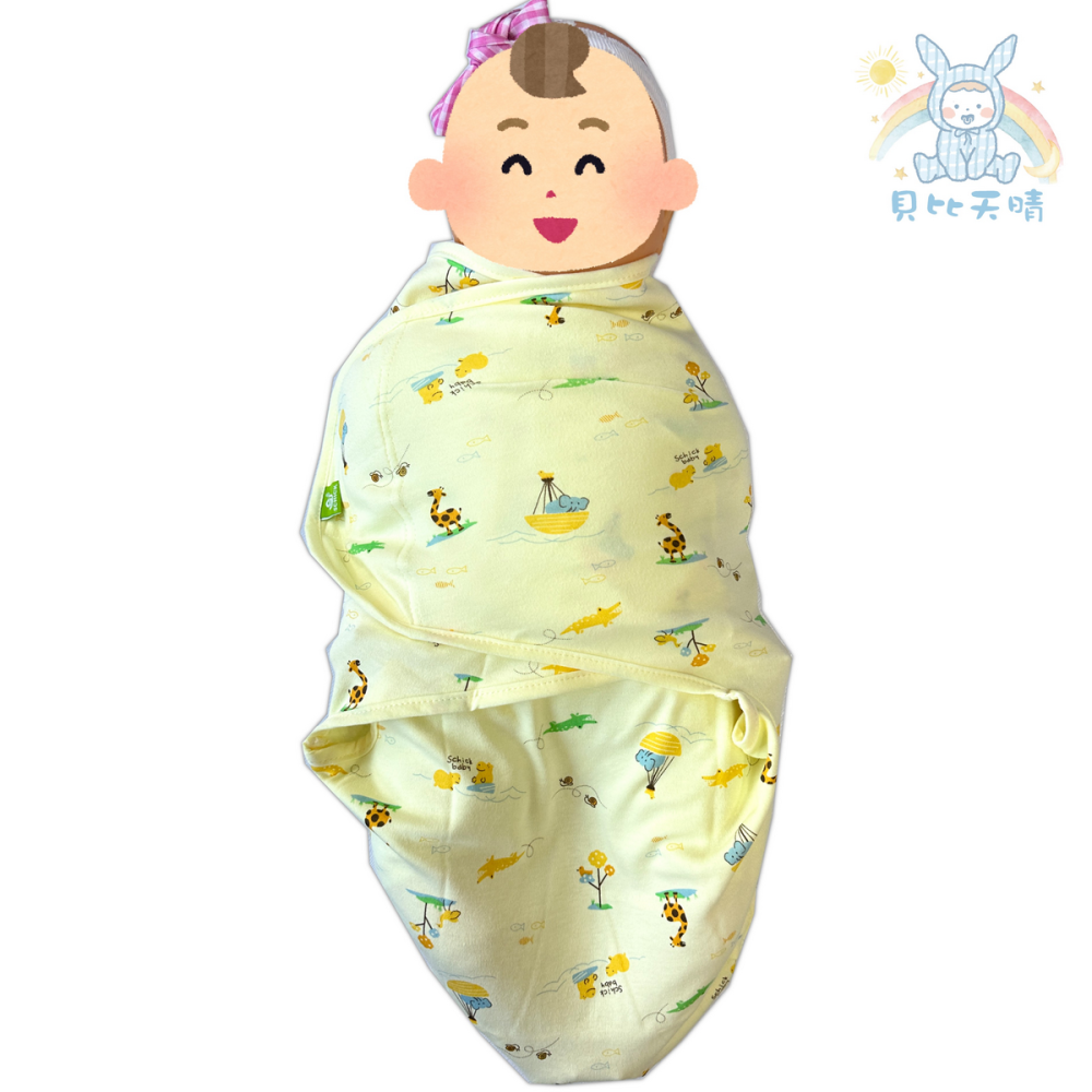 舒適寶貝 💛 懶人包巾 蝴蝶包巾 寶寶睡袋 寶寶包巾 安撫包巾  防驚嚇 睡過夜 台灣製 70316 50316-細節圖9