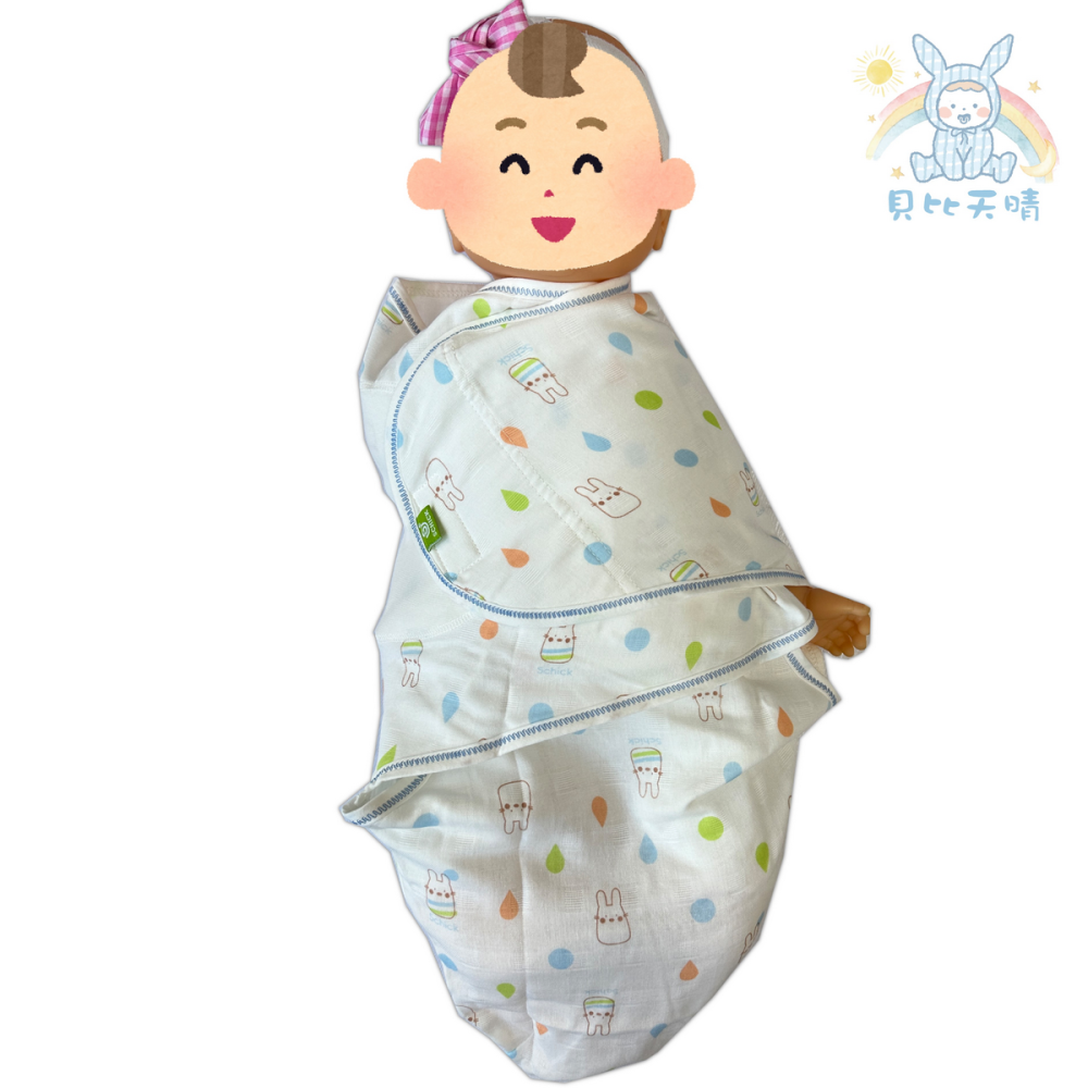 舒適寶貝 💛 懶人包巾 蝴蝶包巾 寶寶睡袋 寶寶包巾 安撫包巾  防驚嚇 睡過夜 台灣製 70316 50316-細節圖10