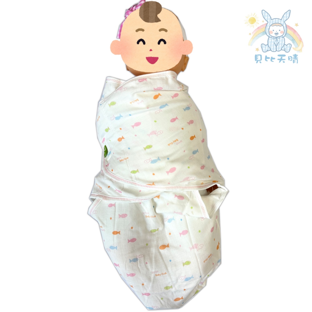 舒適寶貝 💛 懶人包巾 蝴蝶包巾 寶寶睡袋 寶寶包巾 安撫包巾  防驚嚇 睡過夜 台灣製 70316 50316-細節圖11
