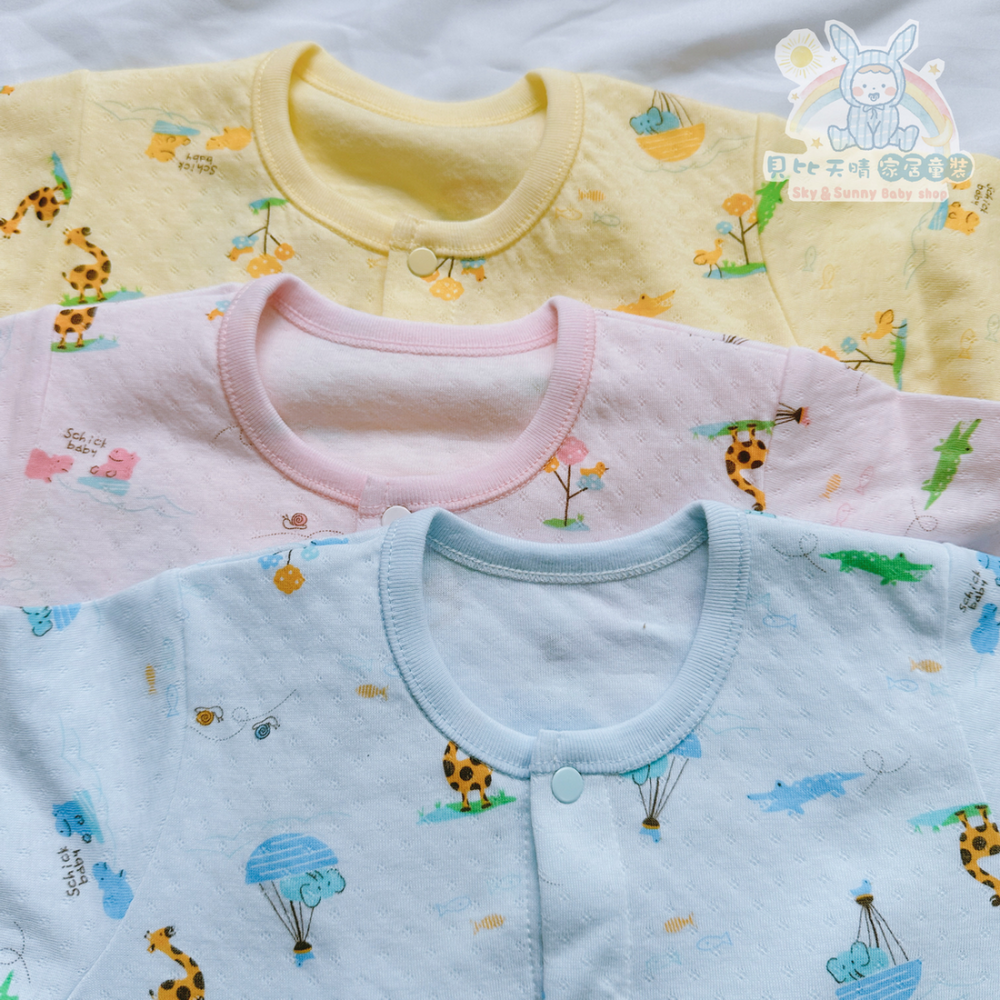 舒適寶貝 💛 厚棉 中厚棉長袍 連身衣 連身衣 新生兒長袍 單長袍 棉長袍 長袍 台灣製 寶寶長袍 03302-細節圖3