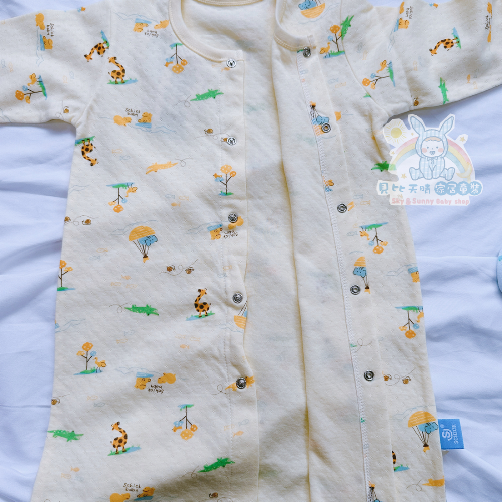 舒適寶貝 💛 厚棉 中厚棉長袍 連身衣 連身衣 新生兒長袍 單長袍 棉長袍 長袍 台灣製 寶寶長袍 03302-細節圖4