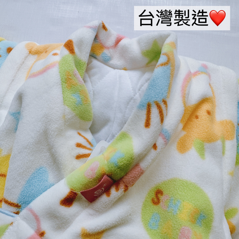 舒適寶貝 💛 純棉 保暖和服 冬天 超暖款 舖棉  防踢被 和服 寶寶睡袍  防踢睡袍 91912 11911-細節圖3