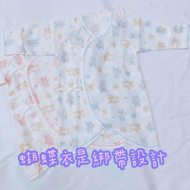 哈哈熊 🐻 紗布 蝴蝶衣 連身衣 寶寶包屁衣 寶寶兔裝 嬰兒包屁衣 包屁衣 寶寶連身衣 寶寶兔裝 112 115-細節圖7