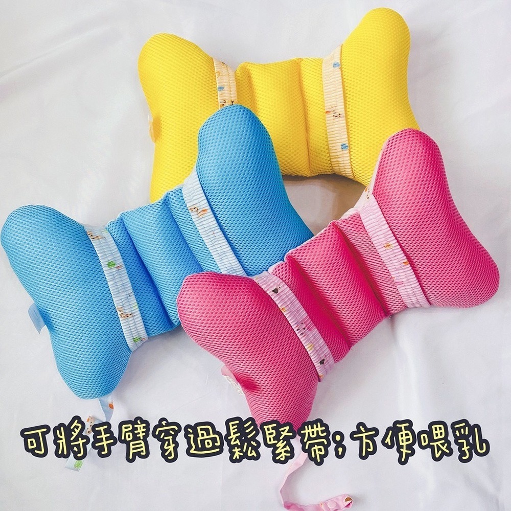 哈哈熊 🐻 台灣製造 寶寶枕 骨頭枕 嬰兒枕 3D透氣 推車枕 幼兒枕 蝴蝶枕 950-細節圖2