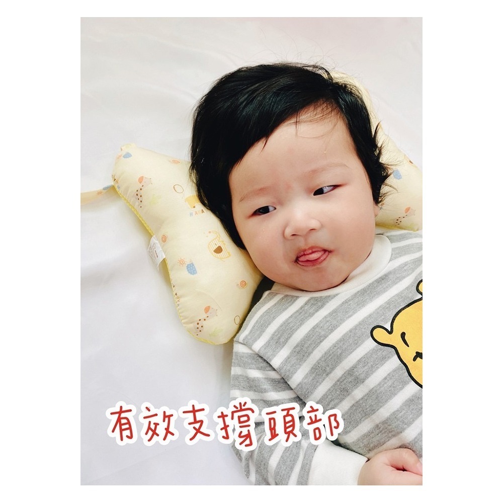 哈哈熊 🐻 台灣製造 寶寶枕 骨頭枕 嬰兒枕 3D透氣 推車枕 幼兒枕 蝴蝶枕 950-細節圖6