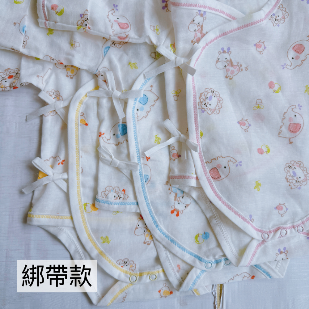 哈哈熊 🐻 台灣製  綁帶 紗布 包屁衣 綁帶包屁衣 寶寶包屁衣 嬰兒肚衣 嬰兒包屁衣 寶寶肚衣 寶寶衣服 415-細節圖4