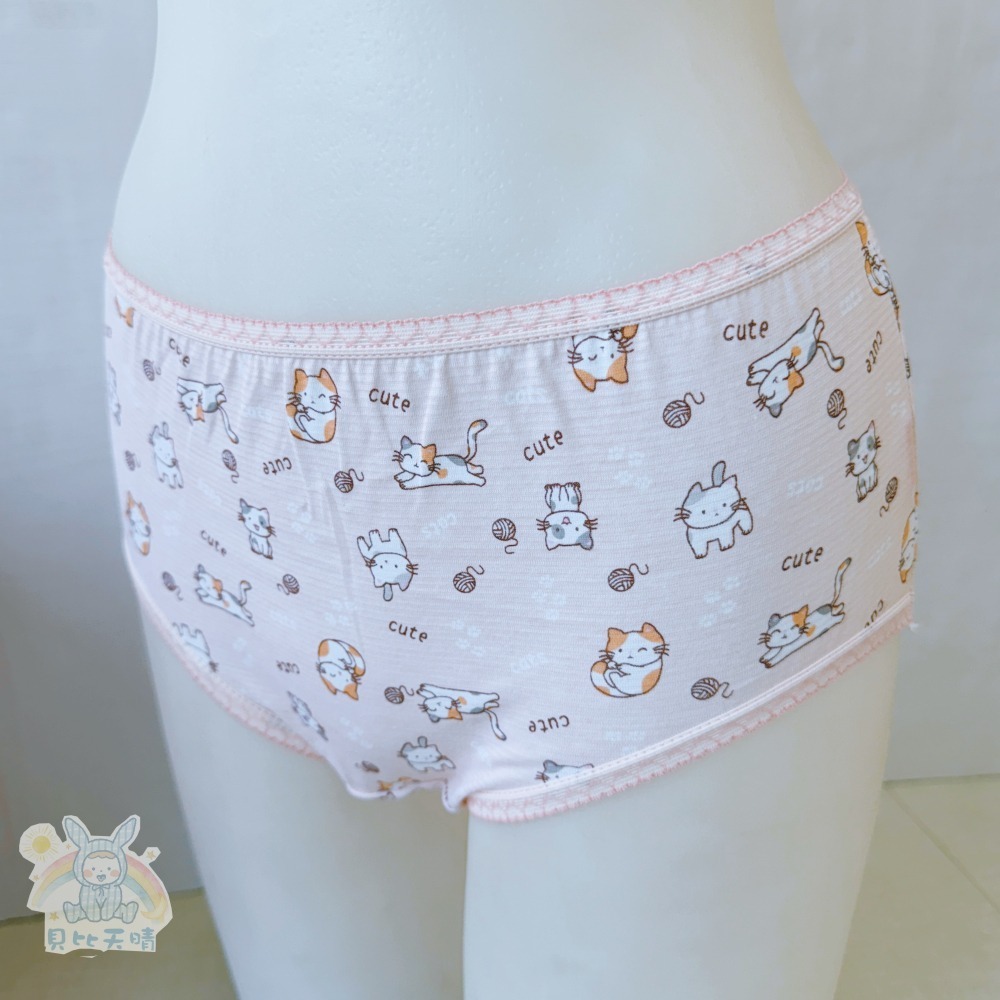 名秀 💈 小貓咪 女童平口褲 女童內褲 純棉四角褲 安全舒適 幼稚園內褲  台灣製 2245 2246-細節圖8