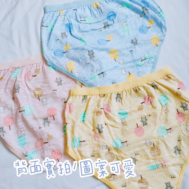 一王美 💈  中大女童 三角褲 繽紛森林動物 國小 內褲 純棉 安全 舒適 3258 台灣製-細節圖3