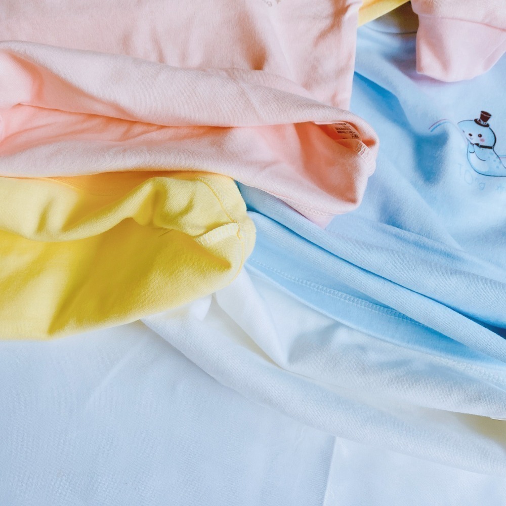 童馨 👶 純棉 中厚棉 小長袖 高領 肩開 束口 居家 衛生衣 睡衣 市場熱銷 2106 2107-細節圖7