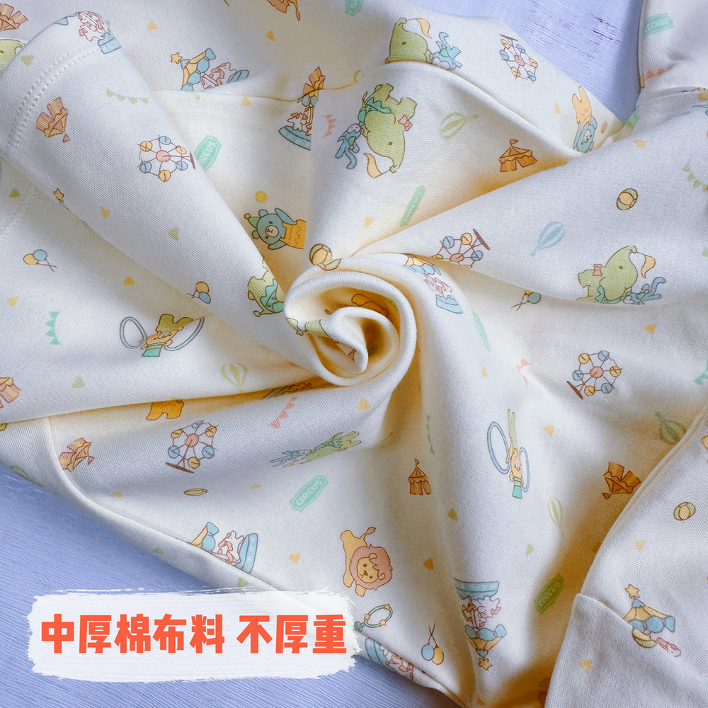 童馨 👶 中厚款長袍 連身衣 連身衣 新生兒長袍 秋冬長袍 寶寶長袍 寶寶睡衣 台灣製 小童睡衣 2052-細節圖4