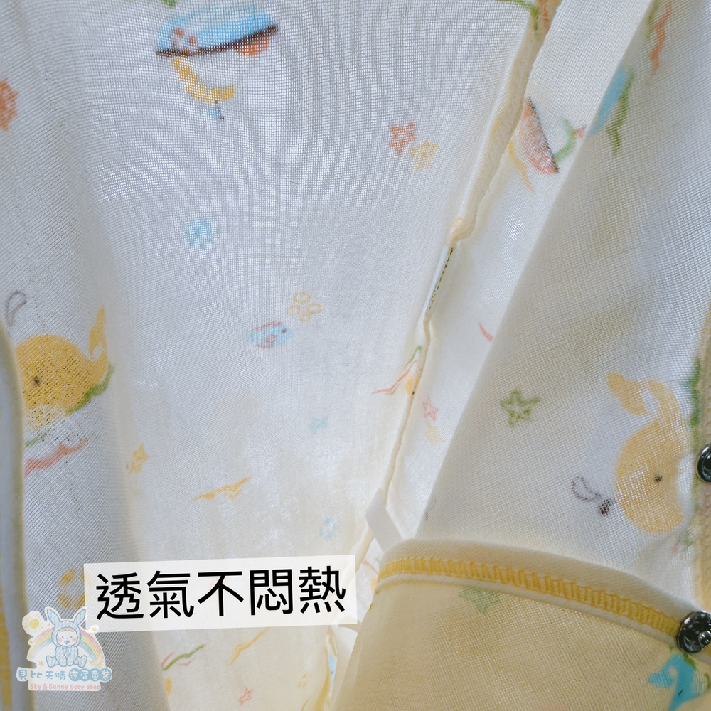 舒適寶貝 💛 Taiwan 紗布蝴蝶衣 連身衣 親膚款 寶寶連身衣  寶寶包屁衣 蝴蝶衣 41617 41619-細節圖5
