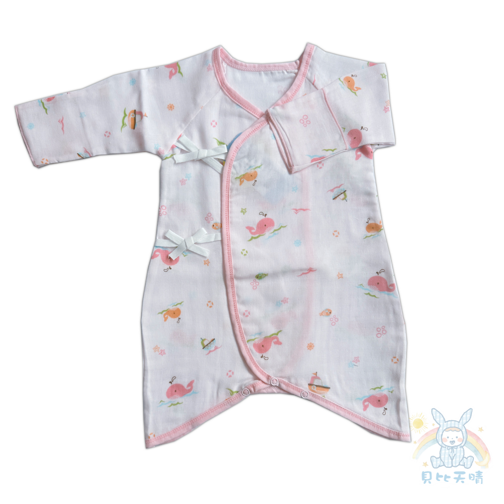 舒適寶貝 💛 Taiwan 紗布蝴蝶衣 連身衣 親膚款 寶寶連身衣 寶寶蝴蝶衣 寶寶包屁衣 蝴蝶衣 41617-細節圖8