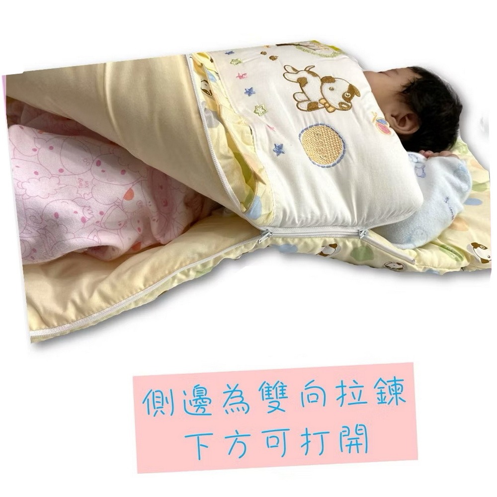 哈哈熊 嬰兒 小抱被 兩用 睡袋 台灣製 寶寶睡袋 嬰兒床墊 寶寶棉被 926-細節圖5