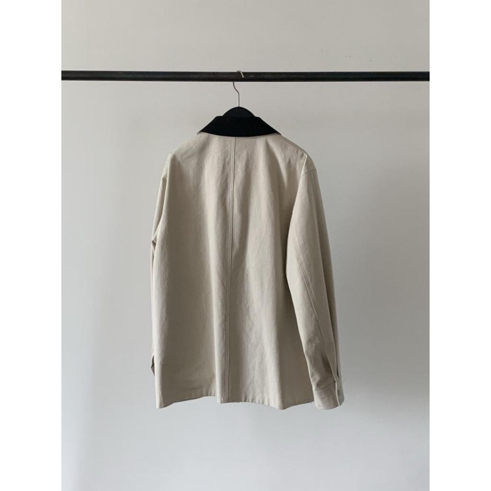 [25W1116]🇰🇷正韓空運(最後現貨)/韓國代購/秋冬新品/挺版撞色翻領中長版風衣外套-細節圖9