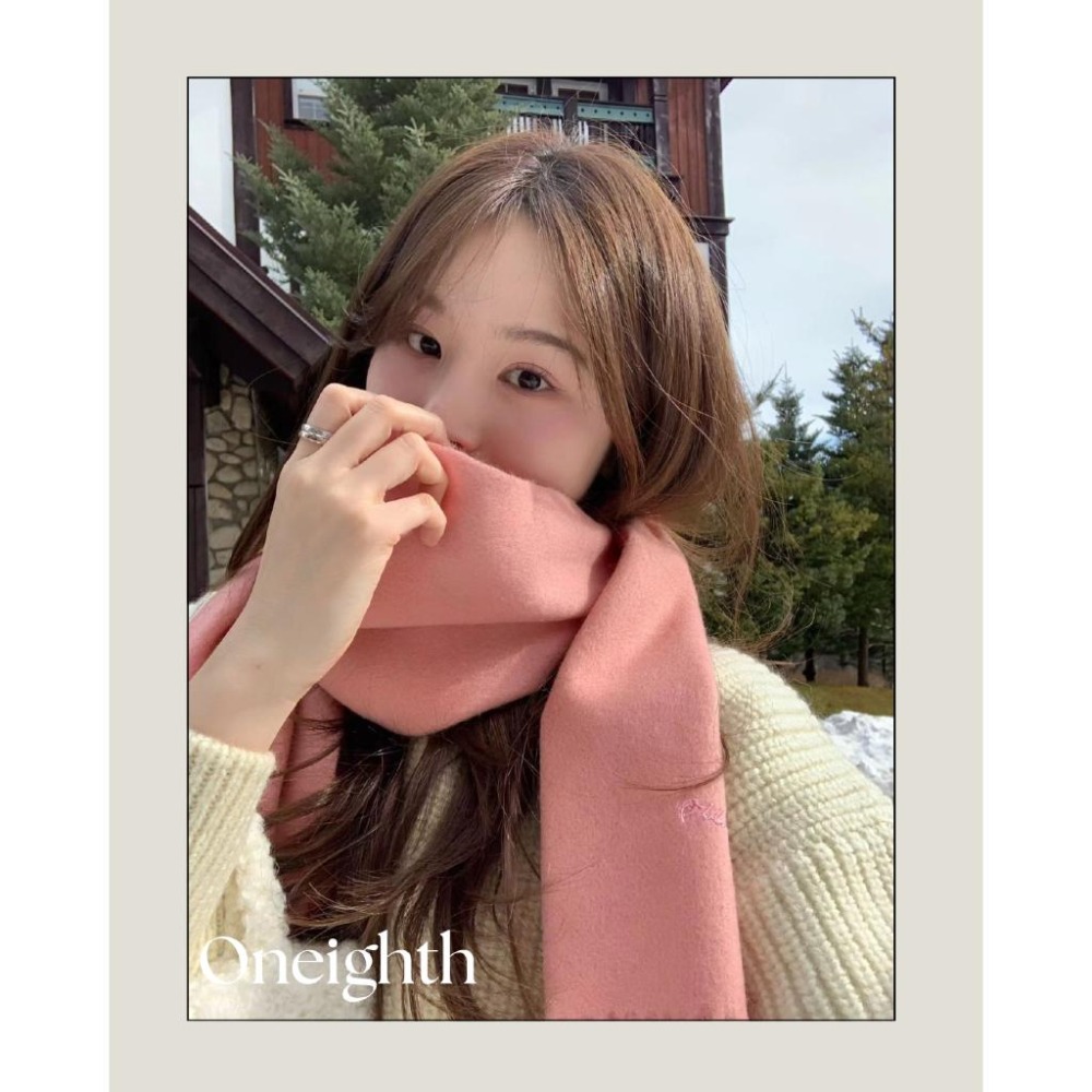 [25F1014]🇰🇷正韓空運(現貨+預購)/韓國東大門APM/秋冬新品/ OUNCE柔軟不扎膚素色流蘇羊毛圍巾（八色）-細節圖10