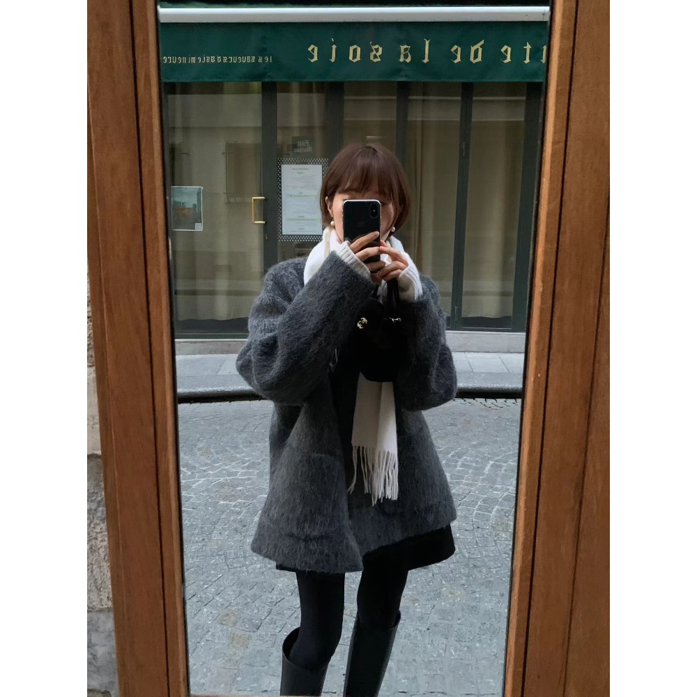 [25F1014]🇰🇷正韓空運(現貨+預購)/韓國東大門APM/秋冬新品/ OUNCE柔軟不扎膚素色流蘇羊毛圍巾（八色）-規格圖10