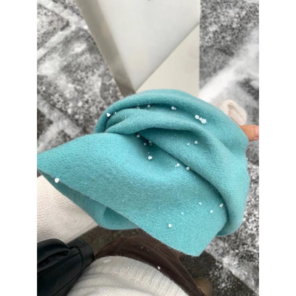 [25F1014]🇰🇷正韓空運(現貨+預購)/韓國東大門APM/秋冬新品/ OUNCE柔軟不扎膚素色流蘇羊毛圍巾（八色）-規格圖10