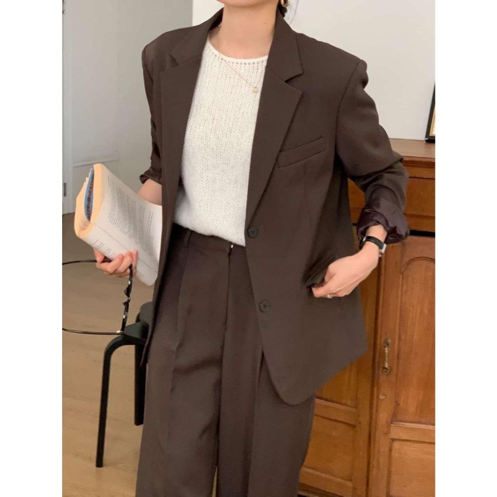 [25F0807]🇰🇷正韓空運(最後現貨)/韓國代購/東大門/韓國直送/經典不敗西裝外套 版型極優-細節圖6