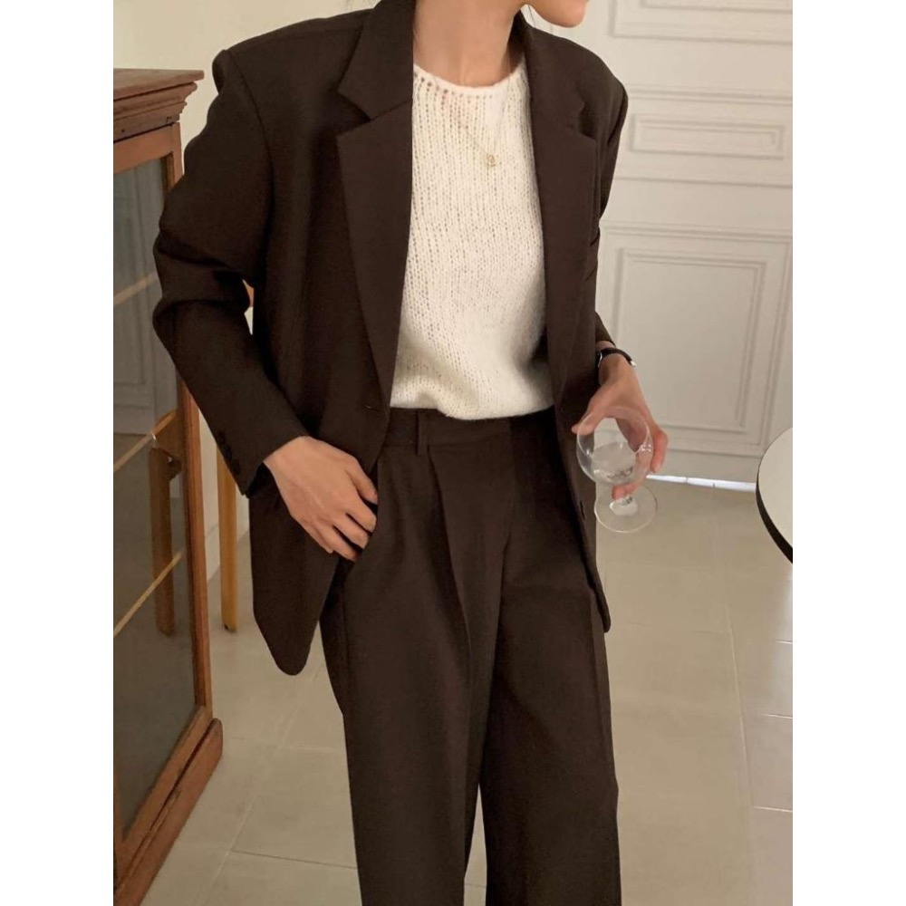 [25F0807]🇰🇷正韓空運(最後現貨)/韓國代購/東大門/韓國直送/經典不敗西裝外套 版型極優-細節圖7