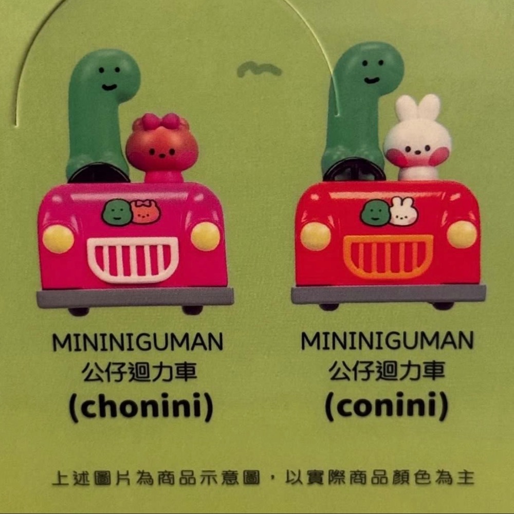 全新 MININIGUMAN 公仔迴力車/不重複-細節圖8