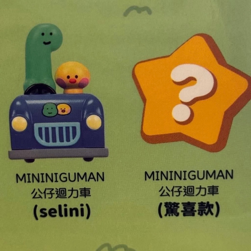 全新 MININIGUMAN 公仔迴力車/不重複-細節圖9