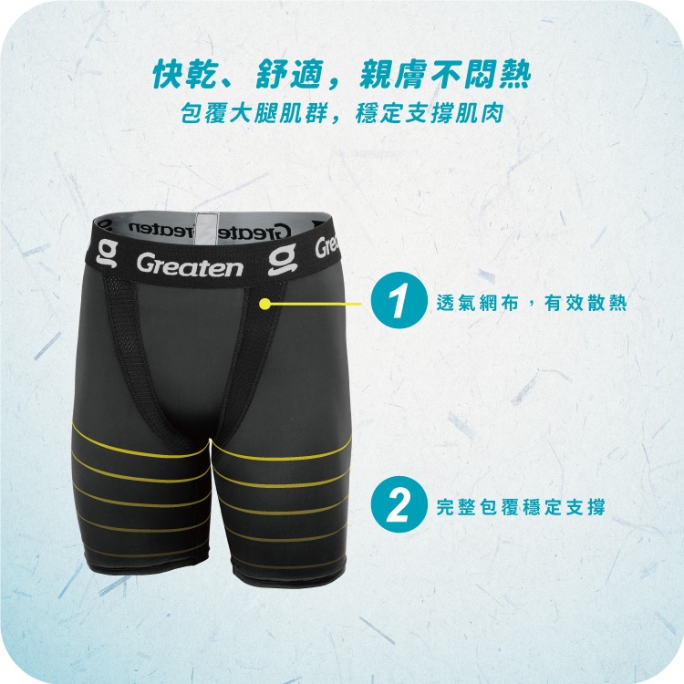 正翰棒壘－－－-Greaten極騰 棒壘球專用內搭褲 (設置護襠袋) 0007PA-細節圖4