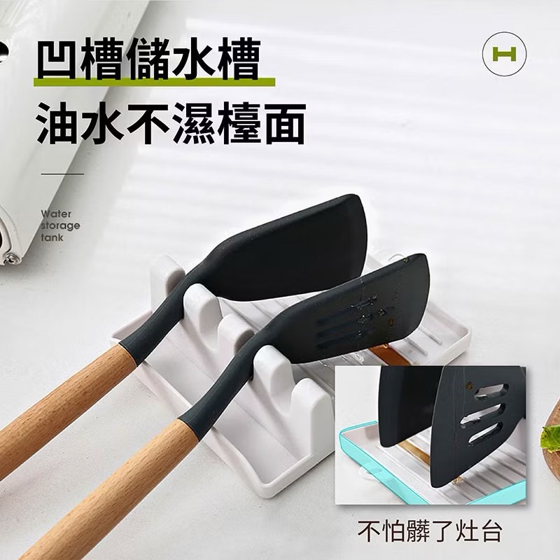 塑料碗盤收納架 瀝水架 置物架 盤子架 鍋鏟收納架 置物架 收納架 筷架 多功能鍋鏟架 湯勺架 瀝水瀝油 廚房收納-細節圖4