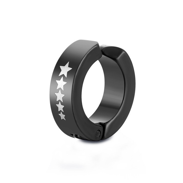 夾式耳環 免打耳洞 免打洞 不會破財 夾耳環 耳夾 鈦鋼耳環 男性潮流-規格圖11