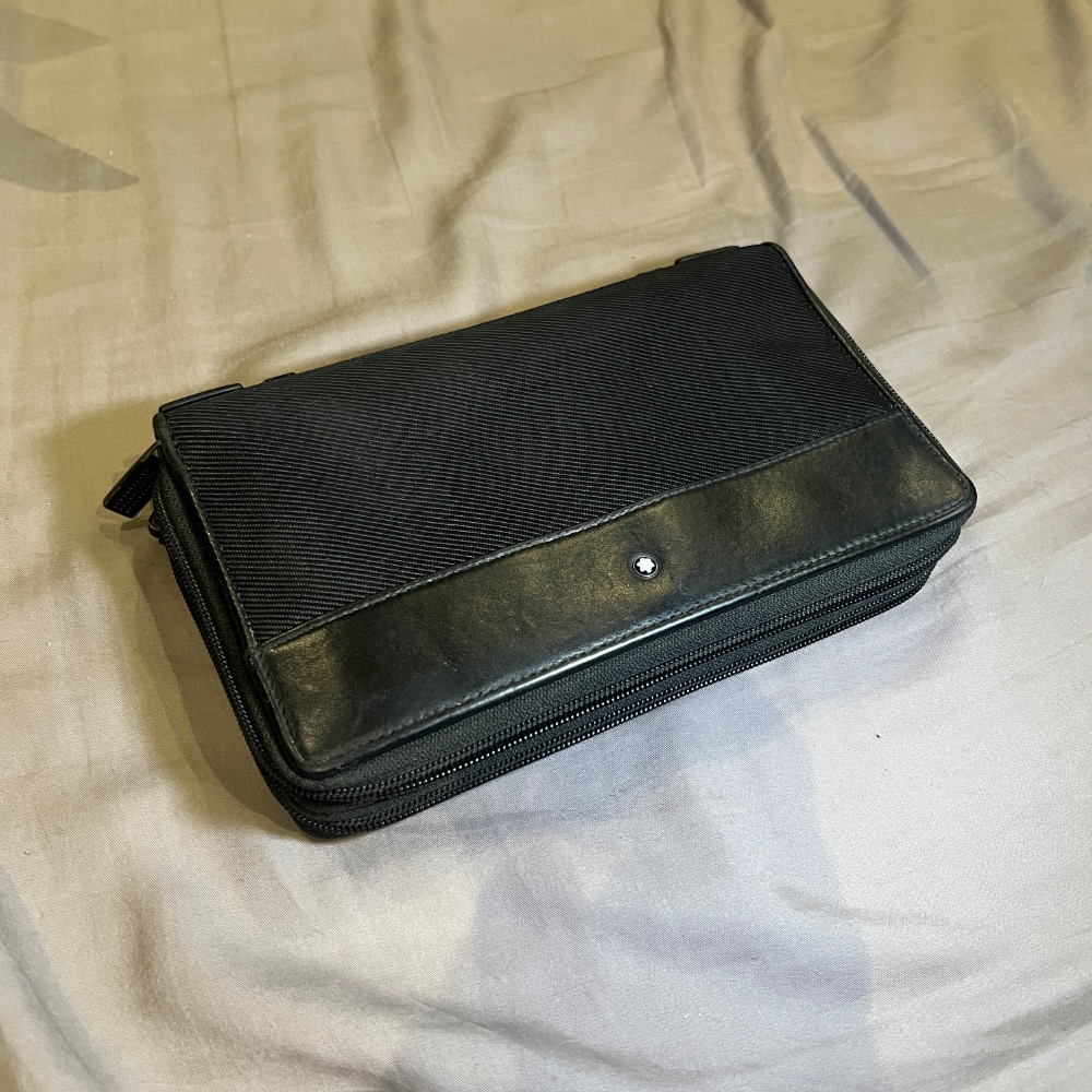 萬寶龍 手拿包Cloth small bag Montblanc Black in Cloth - 43710211-細節圖2