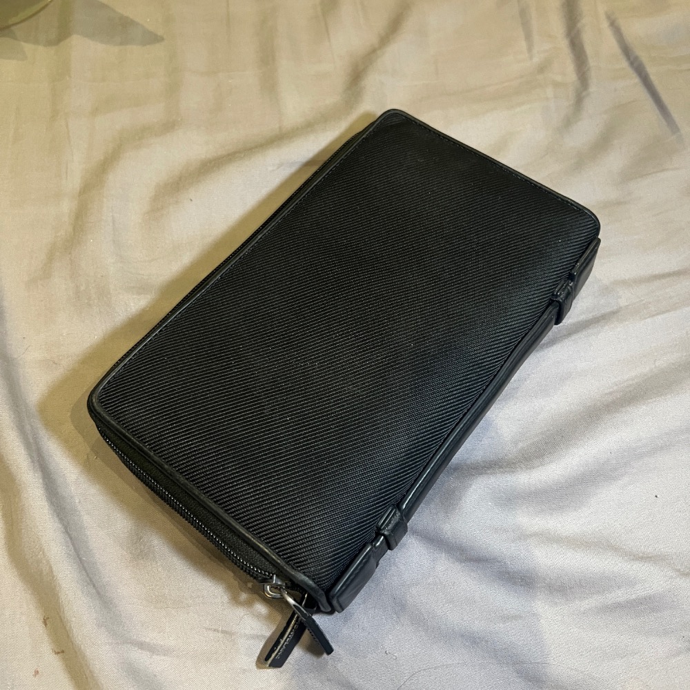 萬寶龍 手拿包Cloth small bag Montblanc Black in Cloth - 43710211-細節圖3