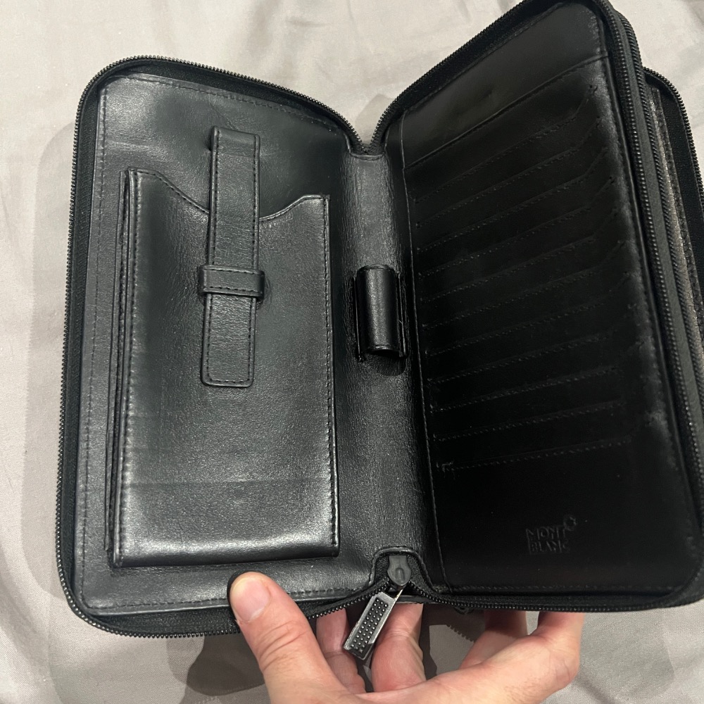 萬寶龍 手拿包Cloth small bag Montblanc Black in Cloth - 43710211-細節圖4