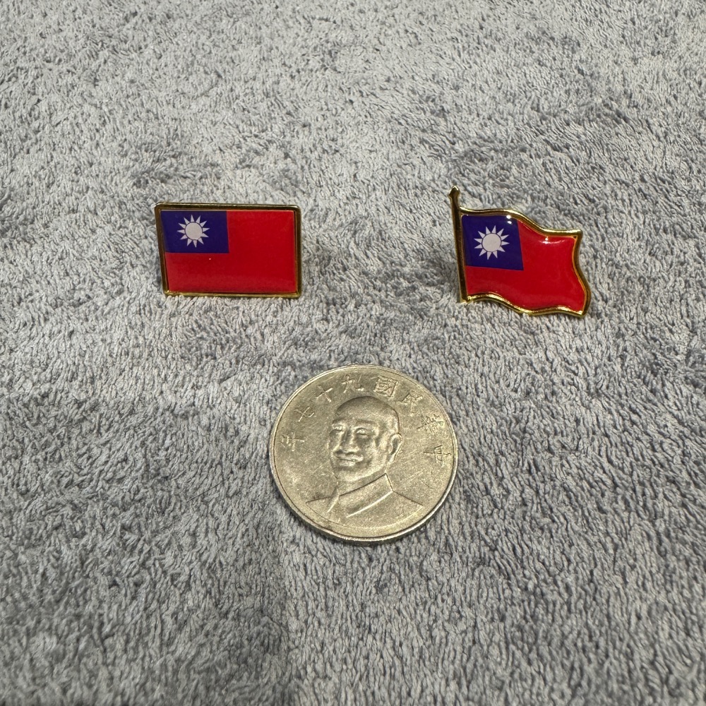 中華民國 國旗徽章 台灣 國家 國慶日 愛國 小徽章 勳章 別針 國旗-細節圖2