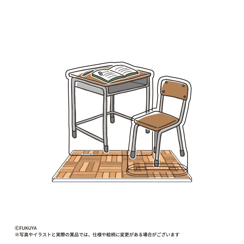 Fukuya 學園抽賞 黑學生手冊set-細節圖3