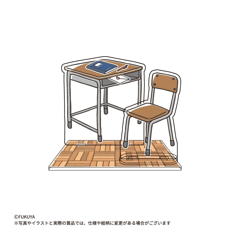 Fukuya 學園抽賞 紫學生手冊 set-細節圖4