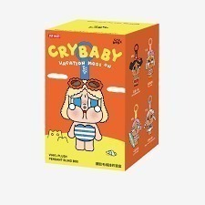 ♋現貨♋全新未拆 正品 泡泡瑪特 哭娃 CRYBABY Vacation Mode On 海灘 搪膠 毛絨 掛件-規格圖7