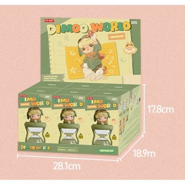 ♋♋全新未拆 正品  POP MART 泡泡瑪特 DIMOO 限定時光系列 發光 沙漏 水晶球-規格圖8