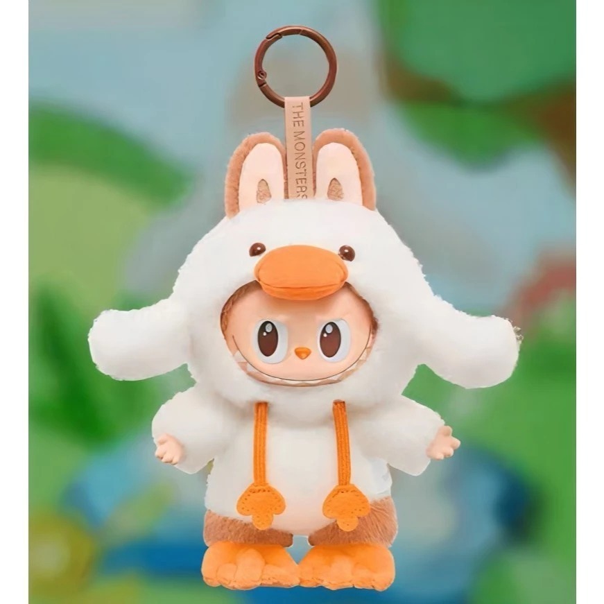 ♋♋全新未拆 保証官方正版  泡泡瑪特 THE MONSTERS LABUBU 森林童話 吊卡 掛飾 搪膠 毛絨-細節圖4