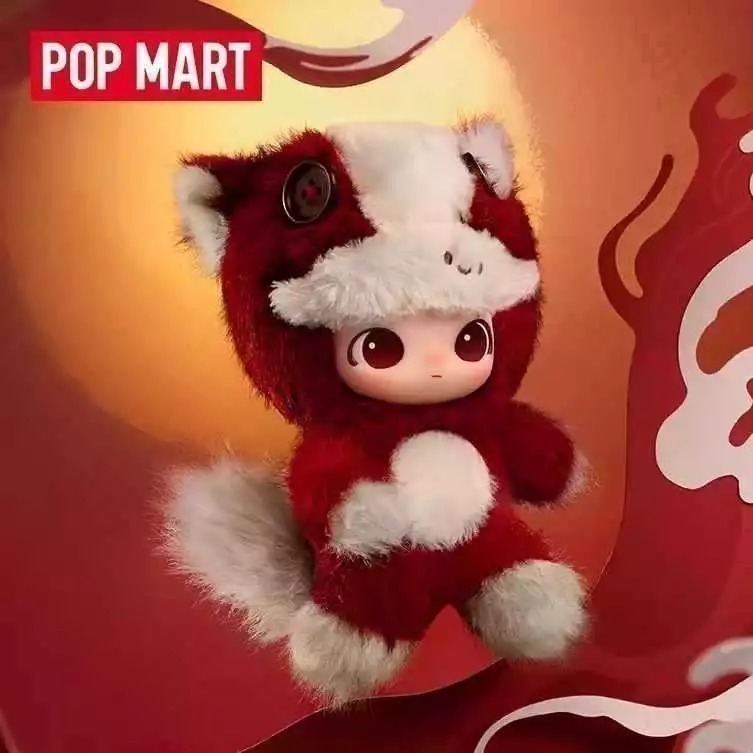 ♋現貨♋全新未拆 正版 POP MART 泡泡瑪特 馬力全開 毛絨 掛件 盲盒 搪膠 馬年限定 星星人 labubu-細節圖2