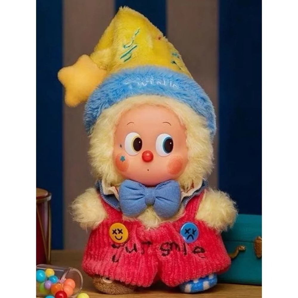 ♋現貨♋全新未拆正品 泡泡瑪特 WHY SO SERIOUS 搪膠 毛絨 掛件 萬聖節 labubu 星星人 哭娃-細節圖6