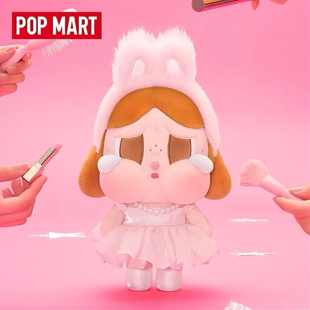♋現貨♋全新未拆 泡泡瑪特 Crybaby x Shiny Shiny 系列 黑色 粉色 哭娃 芭蕾 毛絨 大娃-規格圖5