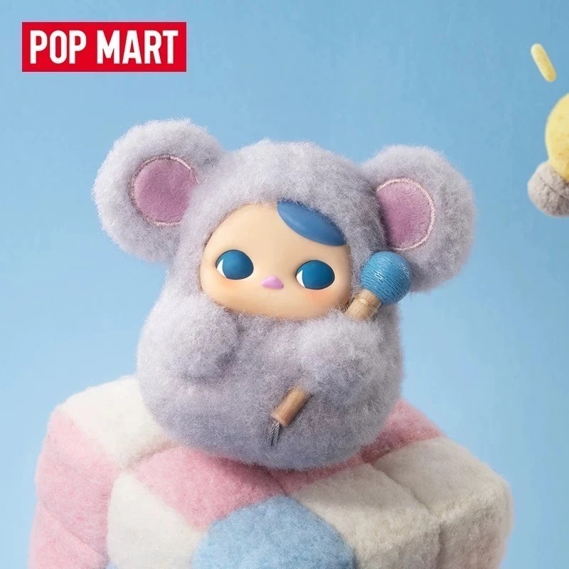♋♋新品 全新未拆 POP MART 泡泡瑪特 PUCKY敲敲系列搪膠 毛絨 掛件 盲盒  畢奇-細節圖4
