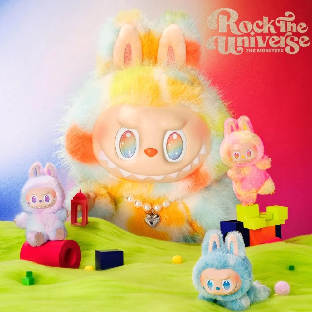 ♋現貨♋全新未拆 官方正版 泡泡瑪特 前方高能 ROCK THE UNIVERSE Labubu  搪膠 毛絨 公仔-細節圖5