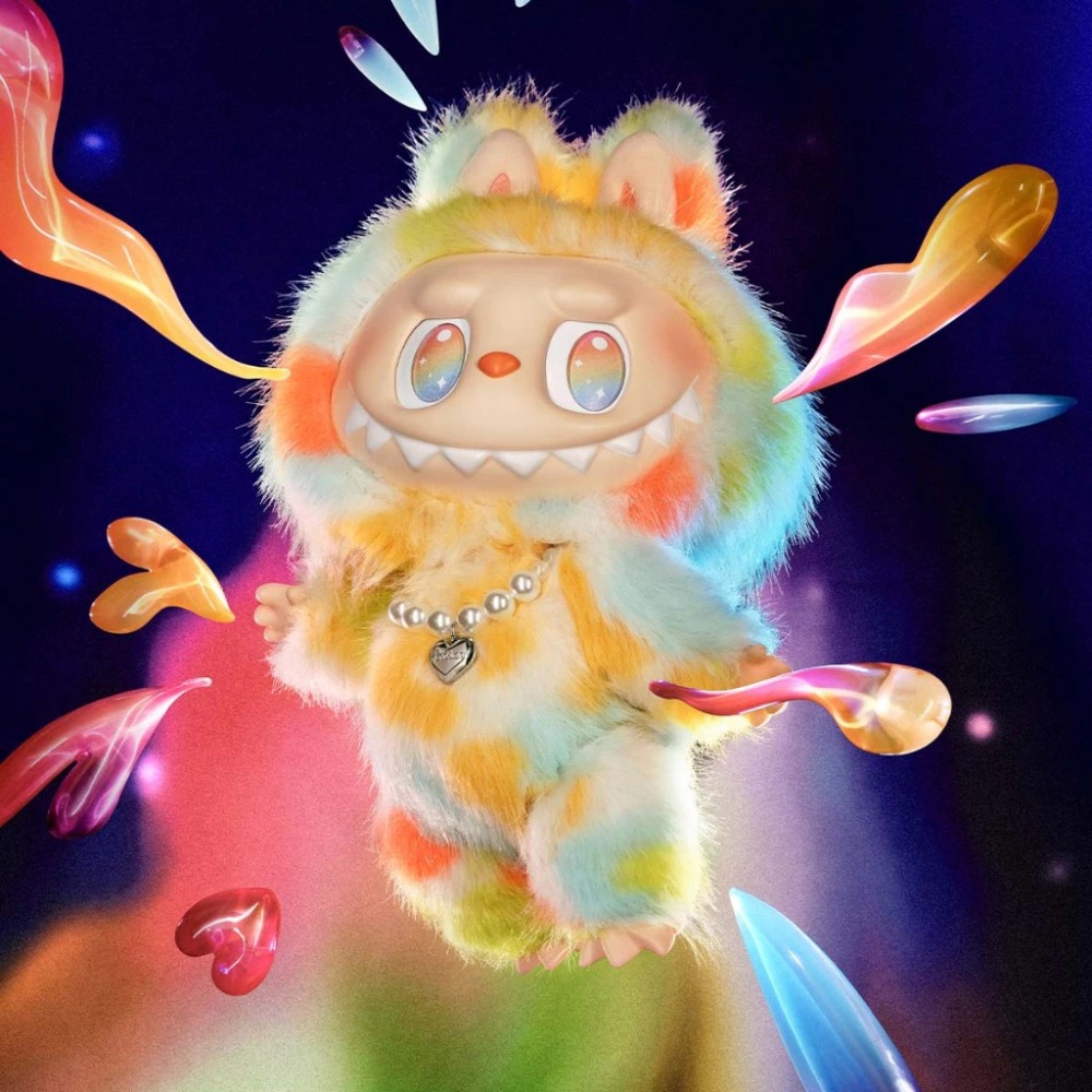 ♋現貨♋全新未拆 官方正版 泡泡瑪特 前方高能 ROCK THE UNIVERSE Labubu  搪膠 毛絨 公仔-細節圖6