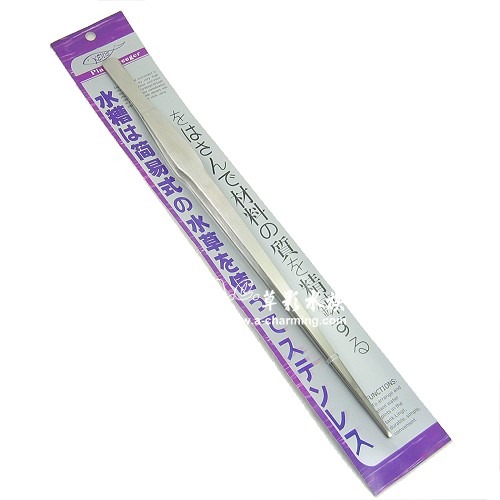 【AC草影】SKYFALL 天賞 消光黑不鏽鋼水草夾【一支】水草工具 霧面黑 夾水草 水草鑷子 剪水草 水草修剪 剪刀-規格圖7