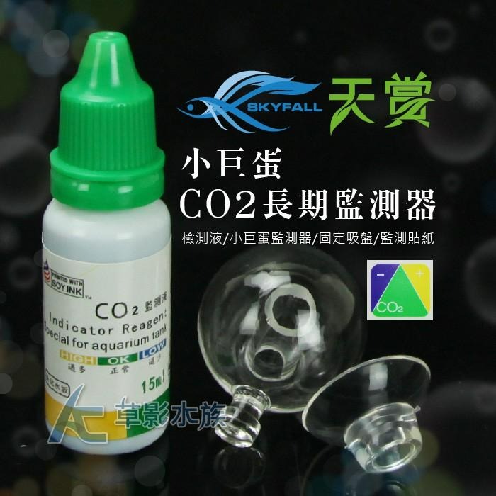 【AC草影】SKYFALL 天賞 小巨蛋CO2長期監測器（含監測液）【一個】二氧化碳監測 CO2監視 水質測試 魚缸測試-細節圖2
