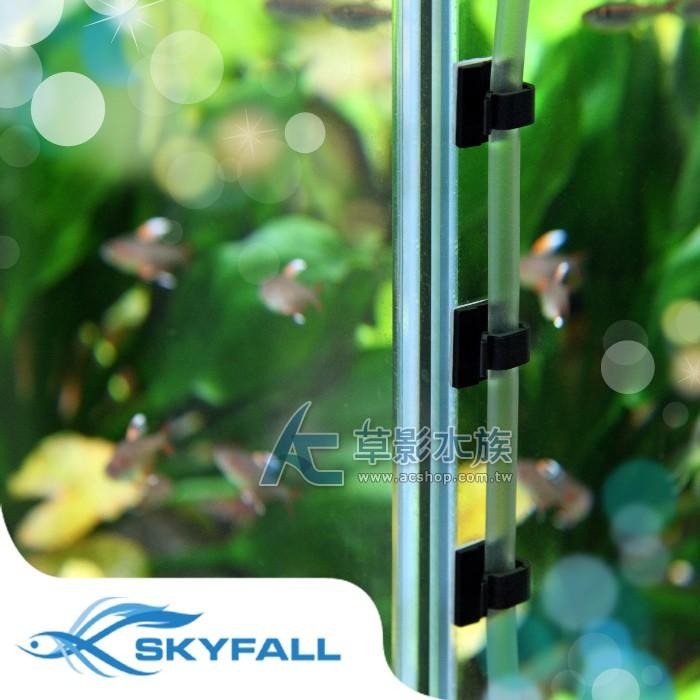 【AC草影】SKYFALL 天賞 風管固定座（三入/黑色）【一份】固定打氣軟管 魚缸收納 魚缸清潔 打氣機零件-細節圖2