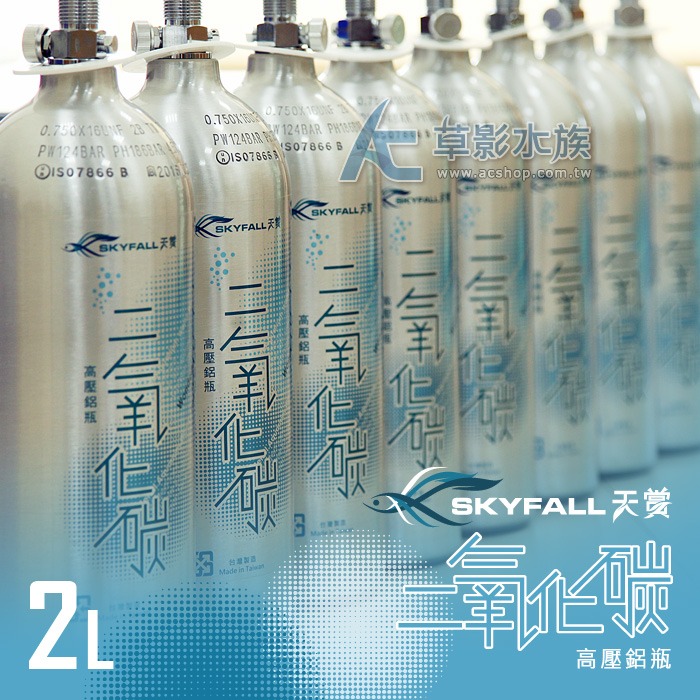【AC草影】SKYFALL 天賞 高壓鋁瓶 2L （直立式/含水檢）【一支】通過國家級水檢認證 安全第一 水草CO2-細節圖4